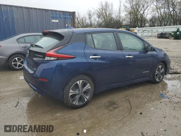 2018 Nissan LEAF S with VIN 1N4AZ1CPXJC307996, listed as a Copart auction lot 55135345 with 73,770 mi miles and Clean Title. Bid and sale history available at DreamBid. Image 3.
