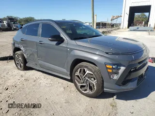 2024 Hyundai Kona N Line with VIN KM8HA3A35RU033474, listed as a Copart auction lot 82763824 with 9,424 mi miles and Salvage Title. Bid and sale history available at carsss.com. Image 4.