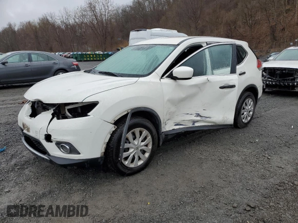 2016 Nissan Rogue SV with VIN JN8AT2MV6GW151014, listed as a Copart auction lot 51981555 with 75,968 mi miles and Salvage Title. Bid and sale history available at DreamBid. Image 1.