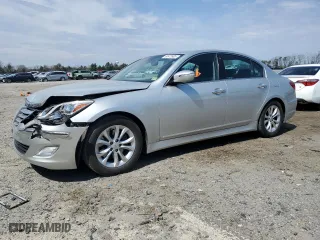 2013 Hyundai Genesis 3.8L with VIN KMHGC4DD6DU233434, listed as a Copart auction lot 50973905 with 154,877 mi miles and Salvage Title. Bid and sale history available at carsss.com. Image 1.