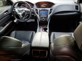 2015 Acura TLX V6 Advance with VIN 19UUB2F76FA025436, listed as a Copart auction lot 43164985 with 118,588 mi miles and Salvage Title. Bid and sale history available at carsss.com. Image 8.