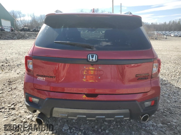 2023 Honda Passport TrailSport with VIN 5FNYF8H61PB029379, listed as a Copart auction lot 49202384 with 15,688 mi miles and Salvage Title. Bid and sale history available at carsss.com. Image 6.