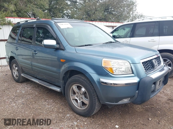 2007 Honda Pilot EX-L with VIN 5FNYF28717B034295, listed as a IAAI auction lot 41631628 with 195,572 mi miles. Bid and sale history available at carsss.com. Image 1.
