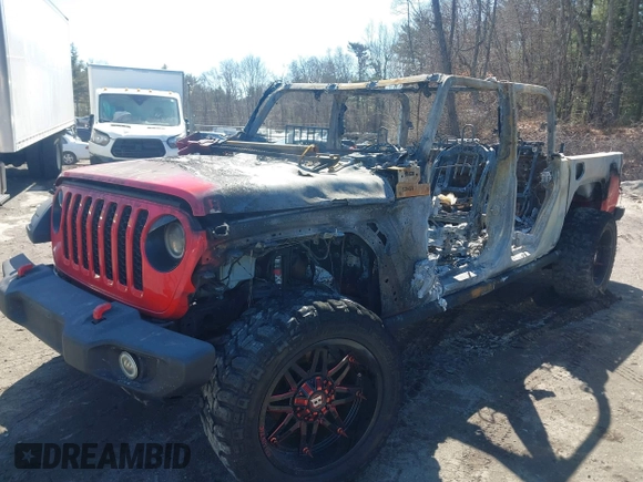 2020 Jeep Gladiator Sport S with VIN 1C6HJTAG7LL122586, listed as a IAAI auction lot 41771096 with Not Provided miles. Bid and sale history available at carsss.com. Image 2.