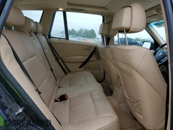 2008 BMW X3 3.0si with VIN WBXPC93438WJ16880, listed as a Copart auction lot 50837765 with 108,825 mi miles and Clean Title. Bid and sale history available at carsss.com. Image 11.