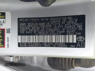 2018 Toyota Corolla L z VIN 2T1BURHE5JC068433, wystawiony jako IAAI lot #42236630 z przebiegiem Nie podano mil oraz . Historia ofert i sprzedaży dostępna na DreamBid. Obrazek 9.