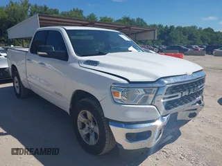 2022 Ram 1500 Big Horn with VIN 1C6RREBT2NN329043, listed as a IAAI auction lot 42831215 with 47,776 mi miles and . Bid and sale history available at DreamBid. Image 1.