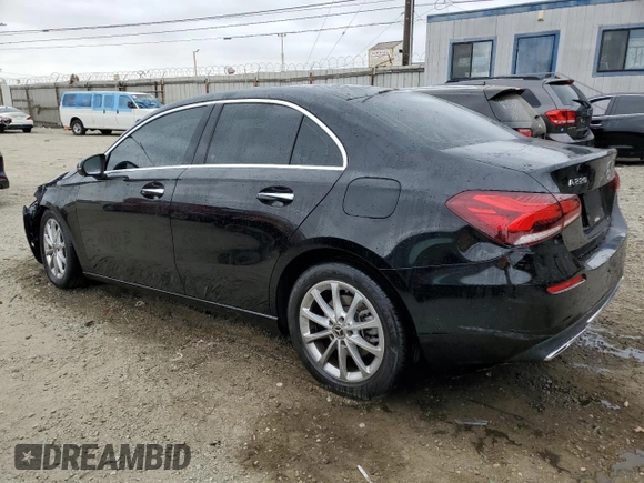 2020 Mercedes-Benz A 220 with VIN WDD3G4EB8LW038657, listed as a Copart auction lot 54268225 with 15,153 mi miles and Salvage title. Bid and sale history available at DreamBid. Image 2.