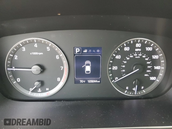 2017 Hyundai Sonata Sport with VIN 5NPE34AF0HH518213, listed as a Copart auction lot 56389755 with 123,244 mi miles and Salvage Title. Bid and sale history available at DreamBid. Image 9.