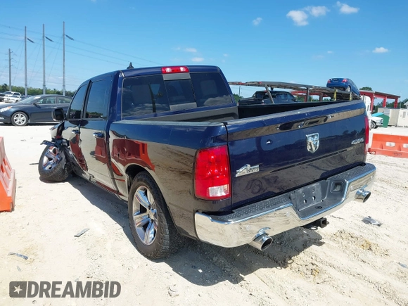 2018 Ram 1500 Big Horn with VIN 1C6RR7LM7JS264057, listed as a IAAI auction lot 42037220 with 116,573 mi miles and . Bid and sale history available at DreamBid. Image 3.