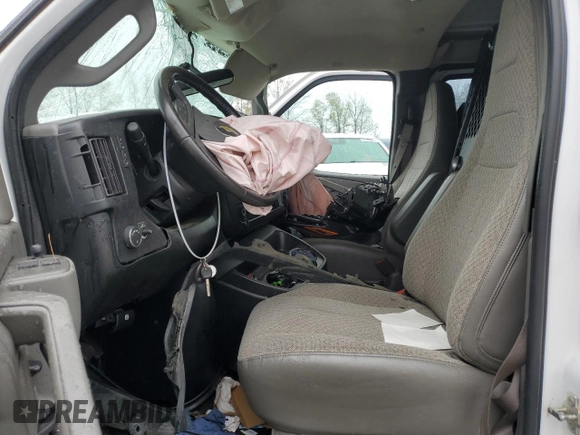2020 Chevrolet Express Cargo with VIN 1GCWGAFP7L1271104, listed as a Copart auction lot 50661145 with Not provided miles and Salvage title. Bid and sale history available at DreamBid. Image 7.