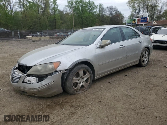 2006 Acura RL with VIN JH4KB16506C011002, listed as a Copart auction lot 53621895 with 171,105 mi miles and Salvage Title. Bid and sale history available at DreamBid. Image 1.