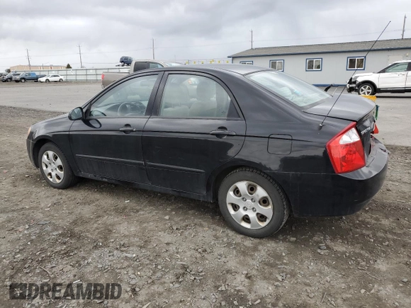 2006 Kia Spectra EX with VIN KNAFE121765363296, listed as a Copart auction lot 48929955 with 174,666 mi miles and Salvage Title. Bid and sale history available at carsss.com. Image 2.