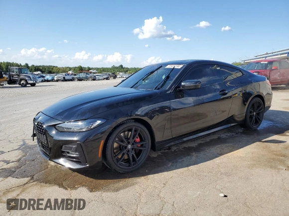 2023 BMW 4 Series 430i xDrive z VIN WBA73AP02PCL47210, wystawiony jako Copart lot #72401194 z przebiegiem 27 518 mil mil oraz Szkoda całkowita • Salvage title. Historia ofert i sprzedaży dostępna na DreamBid. Obrazek 1.