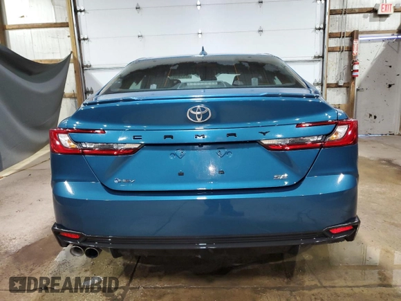 2025 Toyota Camry LE with VIN 4T1DAACK4SU503491, listed as a Copart auction lot 55320605 with Not Provided miles and Clean Title. Bid and sale history available at DreamBid. Image 6.