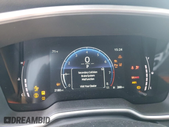 2025 Toyota Corolla Cross XLE with VIN 7MUDAABG2SV124680, listed as a Copart auction lot 57468355 with 2,180 mi miles and Salvage title. Bid and sale history available at DreamBid. Image 9.
