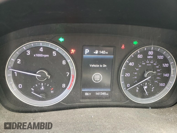 2019 Hyundai Sonata SEL with VIN 5NPE34AFXKH820017, listed as a Copart auction lot 51326955 with 141,345 mi miles and Salvage Title. Bid and sale history available at DreamBid. Image 9.
