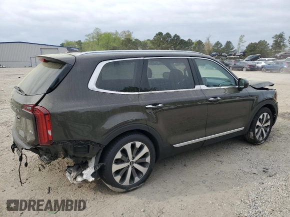 2021 Kia Telluride S with VIN 5XYP64HC1MG190099, listed as a Copart auction lot 51668005 with 60,978 mi miles and Salvage title. Bid and sale history available at DreamBid. Image 3.