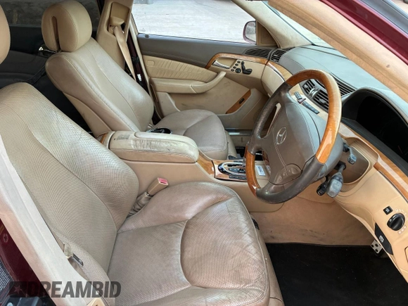 2003 Mercedes-Benz S with VIN WDBNG76J93A337922, listed as a Copart auction lot 55943475 with 135,103 mi miles and Clean Title. Bid and sale history available at DreamBid. Image 5.
