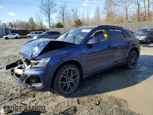 2019 Audi Q8 Premium Plus with VIN WA1EVAF10KD014743, listed as a Copart auction lot 45272965 with Not provided miles and Salvage title. Bid and sale history available at DreamBid. Image 1.