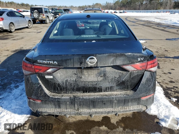 2020 Nissan Sentra SV with VIN 3N1AB8CV6LY268472, listed as a Copart auction lot 44392015 with 43,504 mi miles and Salvage Title. Bid and sale history available at DreamBid. Image 6.