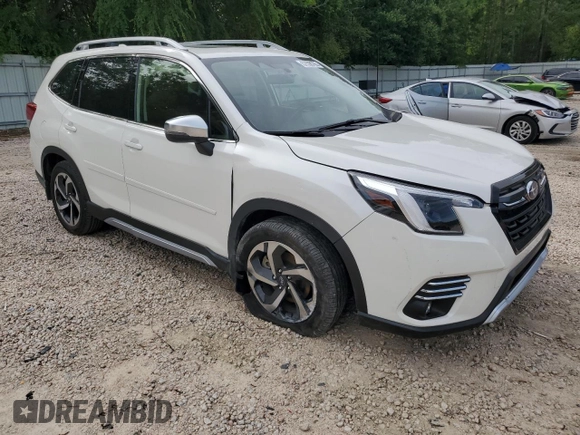 2023 Subaru Forester Touring с VIN JF2SKARC3PH422864, выставлен на аукционе Copart как лот 57598765 с пробегом 21 806 миль миль и Списание • Salvage title. История ставок и продаж доступна на DreamBid. Изображение 4.