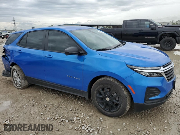 2024 Chevrolet Equinox LS with VIN 3GNAXHEG8RL216769, listed as a Copart auction lot 50517505 with 75,903 mi miles and Salvage Title. Bid and sale history available at DreamBid. Image 4.