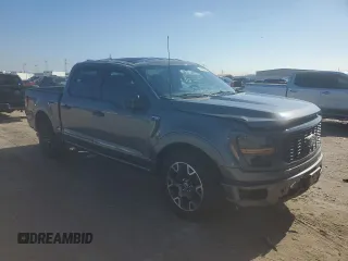 2024 Ford F-150 STX with VIN 1FTEW2K5XRKE50524, listed as a Copart auction lot 85905804 with 4,804 mi miles and Salvage Title. Bid and sale history available at carsss.com. Image 4.