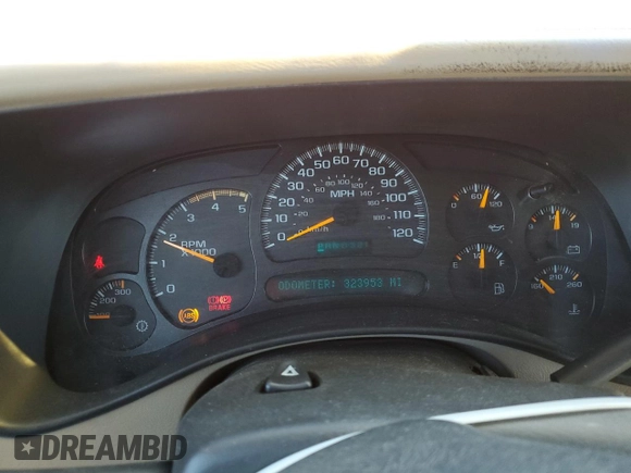 2003 GMC Sierra 2500HD SLT z VIN 1GTHK23193F136478, wystawiony jako Copart lot #56418415 z przebiegiem 323 953 mil mil oraz Szkoda całkowita • Salvage title. Historia ofert i sprzedaży dostępna na DreamBid. Obrazek 9.