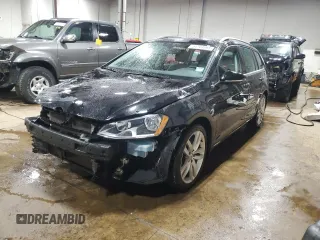2015 Volkswagen Golf SportWagen TDI SE with VIN 3VWCA7AU8FM520390, listed as a Copart auction lot 51763965 with 94,699 mi miles and Salvage Title. Bid and sale history available at carsss.com. Image 1.