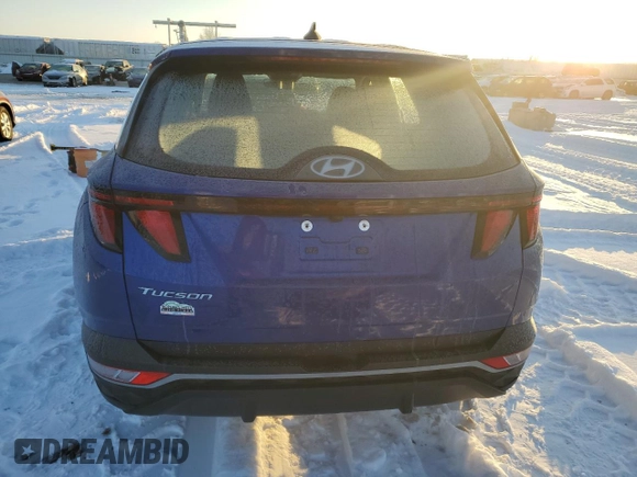 2022 Hyundai Tucson SE with VIN 5NMJA3AE6NH007667, listed as a Copart auction lot 87687995 with 27,658 mi miles and Salvage Title. Bid and sale history available at DreamBid. Image 6.