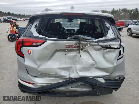 2020 GMC Terrain SLT with VIN 3GKALPEV3LL123327, listed as a Copart auction lot 85270414 with 111,640 mi miles and Salvage Title. Bid and sale history available at DreamBid. Image 6.