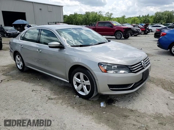 2013 Volkswagen Passat SE with VIN 1VWBH7A33DC069849, listed as a Copart auction lot 60709075 with 217,320 mi miles and Salvage title. Bid and sale history available at DreamBid. Image 13.
