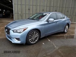 2018 Infiniti Q50 3.0t SPORT with VIN JN1EV7AR3JM438523, listed as a Copart auction lot 51806665 with 126,860 mi miles and Clean Title. Bid and sale history available at carsss.com. Image 1.