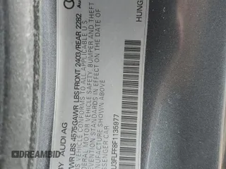 2015 Audi A3 Premium Plus z VIN WAU3FLFF8F1135977, wystawiony jako Copart lot #82599554 z przebiegiem 74 641 mil mil oraz Szkoda całkowita • Salvage title. Historia ofert i sprzedaży dostępna na DreamBid. Obrazek 12.