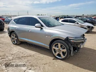 2023 Genesis GV80 z VIN KMUHBDSB8PU111494, wystawiony jako Copart lot #59970645 z przebiegiem 21 724 mil mil oraz Szkoda całkowita • Salvage title. Historia ofert i sprzedaży dostępna na DreamBid. Obrazek 4.