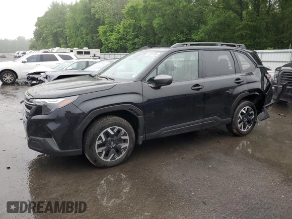 2025 Subaru Forester Premium with VIN JF2SLDDCXSH508638, listed as a Copart auction lot 57201385 with 7,737 mi miles and Salvage title. Bid and sale history available at DreamBid. Image 1.