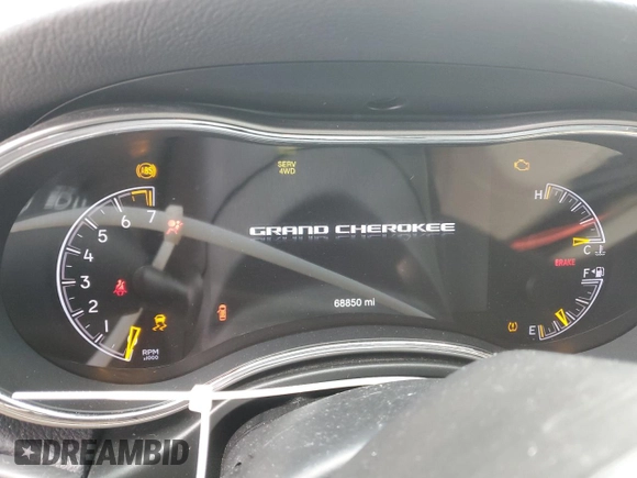 2020 Jeep Grand Cherokee Limited с VIN 1C4RJFBG6LC231666, выставлен на аукционе Copart как лот 41606205 с пробегом 68 850 миль миль и Списание • Salvage title. История ставок и продаж доступна на DreamBid. Изображение 9.