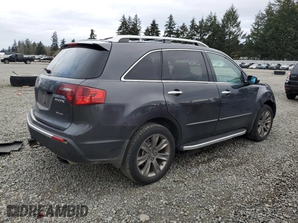 2013 Acura MDX Advance with VIN 2HNYD2H8XDH523275, listed as a Copart auction lot 81546104 with 187,845 mi miles and Salvage Title. Bid and sale history available at DreamBid. Image 3.
