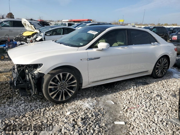 2017 Lincoln Continental Reserve with VIN 1LN6L9RP2H5620896, listed as a Copart auction lot 81576334 with 68,118 mi miles and Salvage Title. Bid and sale history available at carsss.com. Image 1.