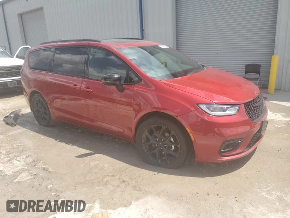 2025 Chrysler Pacifica Limited z VIN 2C4RC1GG8SR509270, wystawiony jako Copart lot #62577205 z przebiegiem 28 349 mil mil oraz Czysty tytuł • Clean title. Historia ofert i sprzedaży dostępna na DreamBid. Obrazek 4.