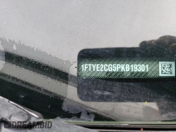 2023 Ford Transit with VIN 1FTYE2CG5PKB19301, listed as a Copart auction lot 50044225 with 38,943 mi miles and Salvage title. Bid and sale history available at DreamBid. Image 13.