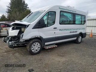 2018 Ford Transit Passenger XL with VIN 1FBZX2CM3JKB15408, listed as a Copart auction lot 49072305 with Not Provided miles and Salvage Title. Bid and sale history available at carsss.com. Image 1.
