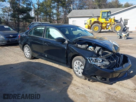 2014 Volkswagen Jetta Sedan S with VIN 3VW1K7AJ8EM373383, listed as a IAAI auction lot 41731528 with 51,030 mi miles. Bid and sale history available at carsss.com. Image 1.