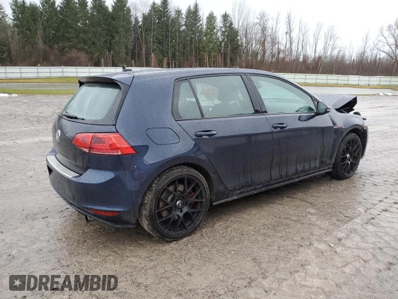 2015 Volkswagen Golf GTI Autobahn w/Performance Pkg with VIN 3VW447AUXFM092608, listed as a Copart auction lot 69382632 with 48,140 mi miles. Bid and sale history available at carsss.com. Image 3.
