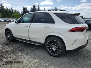 2021 Mercedes-Benz GLE 350 with VIN 4JGFB4KE5MA424077, listed as a Copart auction lot 58369235 with 21,237 mi miles and Salvage title. Bid and sale history available at DreamBid. Image 2.