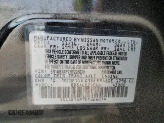 2017 Nissan Sentra S with VIN 3N1AB7AP7HY226074, listed as a Copart auction lot 52206765 with 79,687 mi miles and Salvage Title. Bid and sale history available at DreamBid. Image 14.