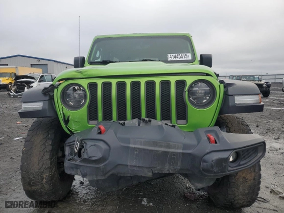 2019 Jeep Wrangler Unlimited Rubicon with VIN 1C4HJXFN8KW545049, listed as a Copart auction lot 41445415 with 57,744 mi miles and Salvage Title. Bid and sale history available at carsss.com. Image 5.