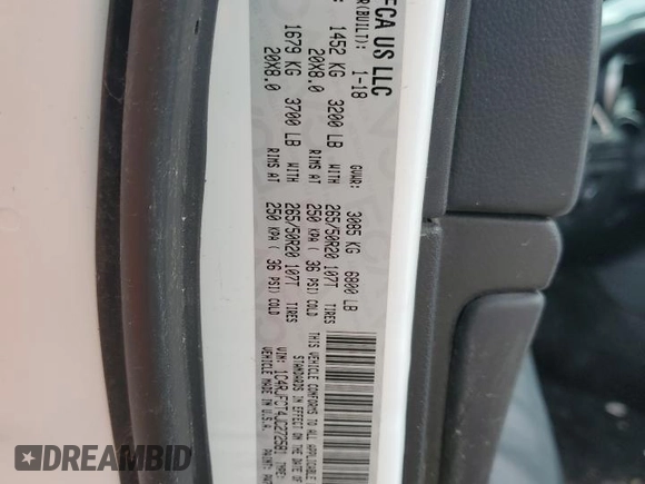 2018 Jeep Grand Cherokee High Altitude with VIN 1C4RJFCT4JC272581, listed as a Copart auction lot 46988665 with 0 mi miles and Salvage Title. Bid and sale history available at carsss.com. Image 13.