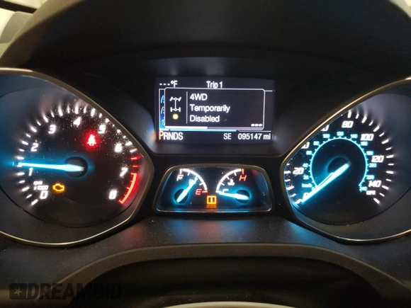 2016 Ford Escape Titanium with VIN 1FMCU9J97GUA67485, listed as a Copart auction lot 57623135 with 95,147 mi miles and Salvage title. Bid and sale history available at DreamBid. Image 9.